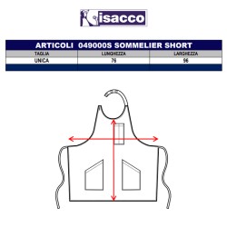 Grembiule sommelier Short Natural Isacco  in Abbigliamento