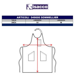Grembiule sommelier Smoke Isacco  in Grembiuli da sala