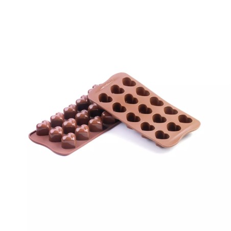 Forma silicone cioccolato 15 cuori | Stampi in silicone per dolci