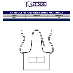 Grembiule Martinica Corda Isacco  in Grembiuli da sala