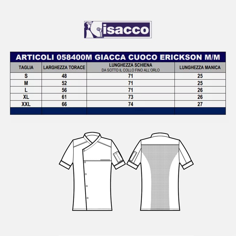 Giacca Cuoco Erickson Isacco  in Giacca cuoco