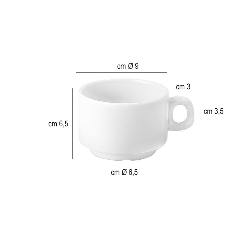 Tazza colazione Gric impilabile   in Tazze cappuccino