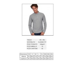 Polo da lavoro uomo manica lunga   in Polo da lavoro