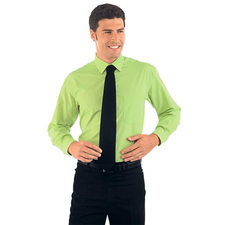 Camicia uomo verde mela Isacco da lavoro