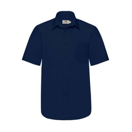 Camicia uomo manica corta Fruit of the Loom blu navy