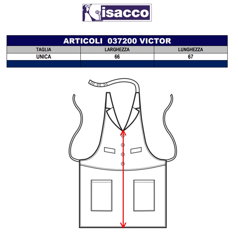 Grembiule da lavoro uomo Victor Isacco  in Ispirazioni