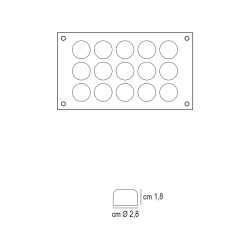 Forma silicone cioccolato 15 rose Silikomart  in Stampi in silicone per dolci