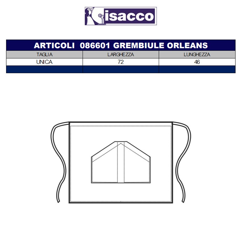 Grembiule cameriere Orleans Isacco Isacco  in Prodotti in offerta