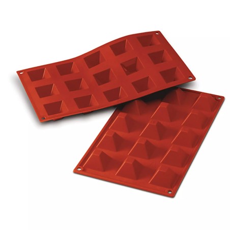 Forma silicone 15 piramidi | Stampi in silicone per dolci | Rausa srl