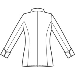 Giacca cuoca Lady Chef Isacco Isacco  in Divise da lavoro ristorazione stock