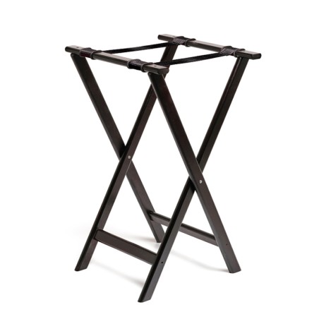 Reggi vassoio in legno noce scuro | Alzate per buffet | Rausa srl