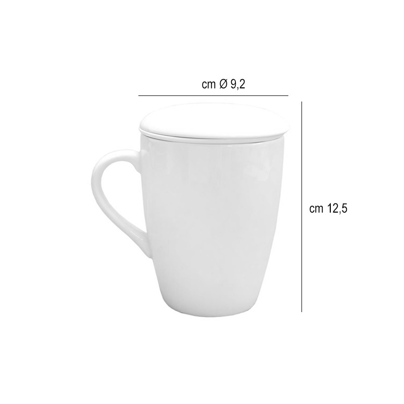 Tazza con infusore in porcellana   in Tazze da mug