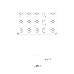 Forma silicone 15 sushi roll Silikomart  in Stampi in silicone per dolci