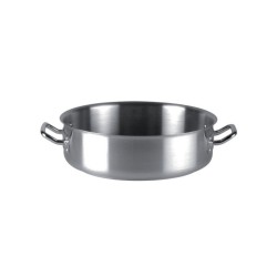 Casseruola acciaio inox bassa | 2 maniglie | Rausa srl