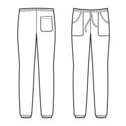 Pantalone Cuoco nero Superdry Isacco  in Pantaloni da cuoco