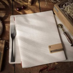 Porta menu juta avorio a4 Dag Style  in Tavola