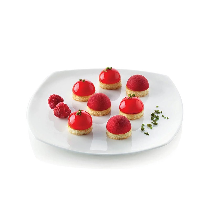 Forma silicone 15 mini semisfere Silikomart  in Stampi in silicone per dolci