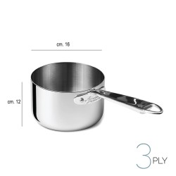 Casseruola alta con manico aluinox 3ply 1907 Pentole Agnelli  in Cucina