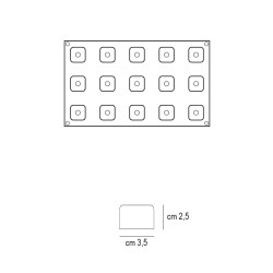 Forma silicone 15 sushi maki Silikomart  in Stampi in silicone per dolci