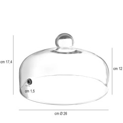 Campana per piatti con valvola   in Porcellane