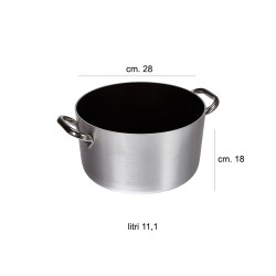 Casseruola alluminio antiaderente alta 2 maniglie Fasa pentole  in Cucina