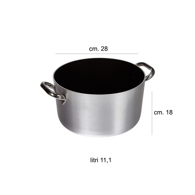 Casseruola alluminio antiaderente alta 2 maniglie Fasa pentole  in Cucina