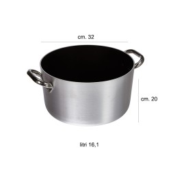 Casseruola alluminio antiaderente alta 2 maniglie Fasa pentole  in Cucina