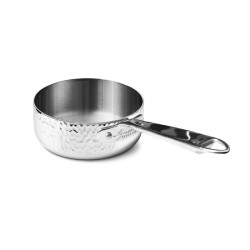 Casseruola bassa con manico aluinox 3ply martellato | Rausa srl