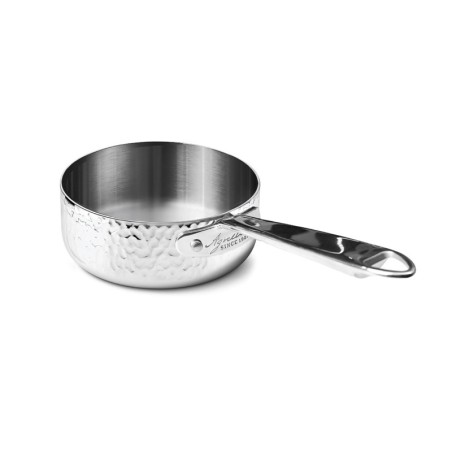 Casseruola bassa con manico aluinox 3ply martellato | Rausa srl