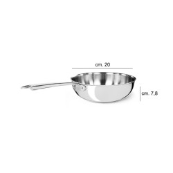 Padella mantecare aluinox 3ply 1907 Pentole Agnelli  in Padelle per saltare
