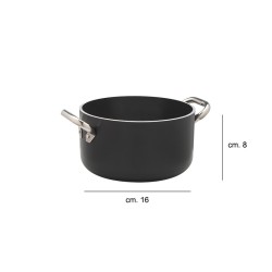 Casseruola alta 2 maniglie Alblack Pentole Agnelli Pentole Agnelli  in Casseruole
