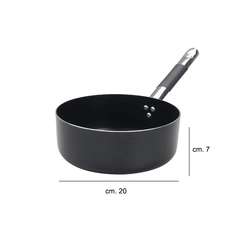 Casseruola bassa 1 manico Alblack Pentole Agnelli Pentole Agnelli  in Casseruole
