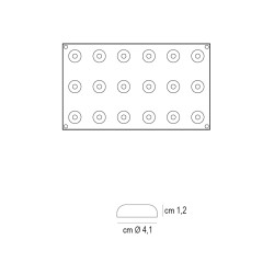 Forma silicone 18 savarin Silikomart  in Stampi in silicone per dolci