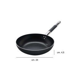 Padella svasata alta Alblack Pentole Agnelli Pentole Agnelli  in Padelle per saltare