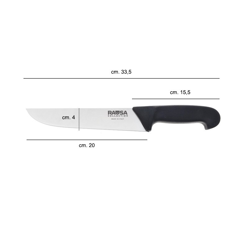 Coltello francese Rausa acciaio inox professionale Rausa srl  in Coltelli cuoco