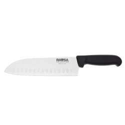 Coltello Santoku alveolato Rausa X50CrMoV15 57 HRC