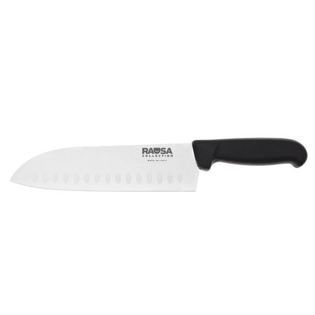 Coltello Santoku alveolato Rausa X50CrMoV15 57 HRC