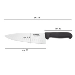 Coltello trinciante alveolato Rausa acciaio inox Rausa srl  in Coltelli cuoco