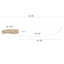 Coltello scimitarra Rausa acciaio inox professionale Rausa srl  in Coltelli speciali