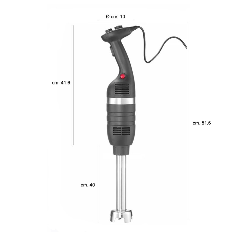 Frullatore a immersione 500W con albero 400 mm   in Apparecchi per la preparazione