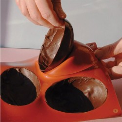 Forma silicone 5 mezzo uovo Silikomart  in Stampi in silicone per dolci