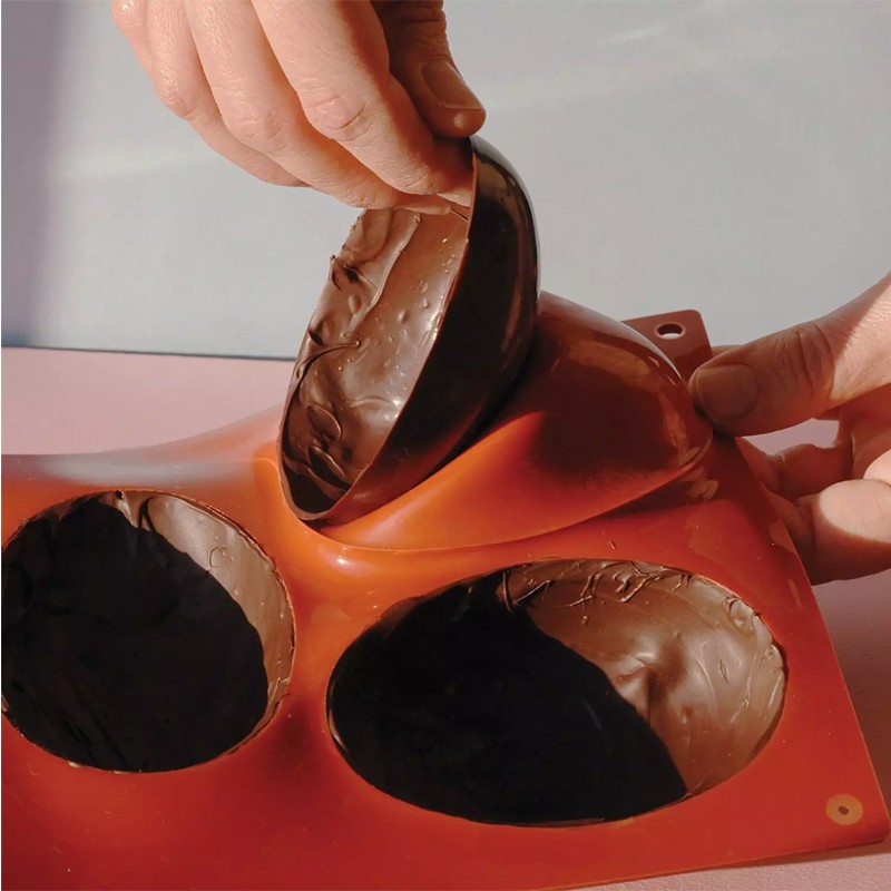 Forma silicone 5 mezzo uovo Silikomart  in Stampi in silicone per dolci