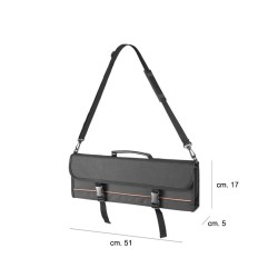 Borsa porta 10 coltelli professionale con tracolla   in Complementi taglio