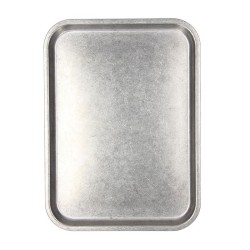Vassoio Tex Mex rettangolare cm 28x20 inox vintage