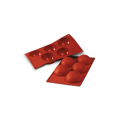 Forma silicone 5 semisfere | Stampi in silicone per dolci | Rausa srl