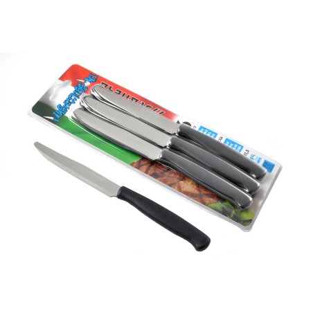 Coltello bistecca seghettato inox set 6 pezzi