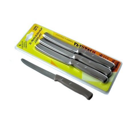 Coltello tavola chiodato inox tortora 6 pezzi