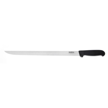 Coltello prosciutto stretto rigido Rausa inox