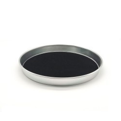 Vassoio bar antiscivolo tondo 35 cm bordo alto