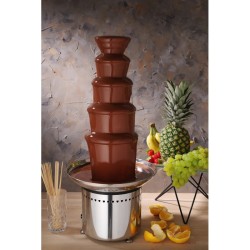 Fontana per cioccolato 5 livelli   in Mantenimento calore